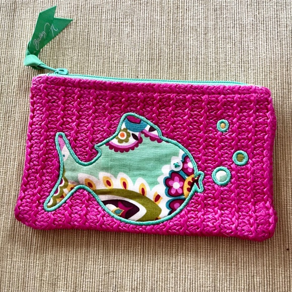 Vera Bradley SEASHORE Tutti Frutti Zippered Pouch ~ 🐠 ADORABLE - Picture 7 of 7